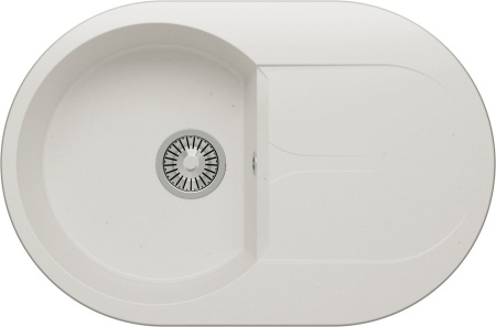 Кухонная мойка Polygran ATOL-760 №36 Белый Хлопок
