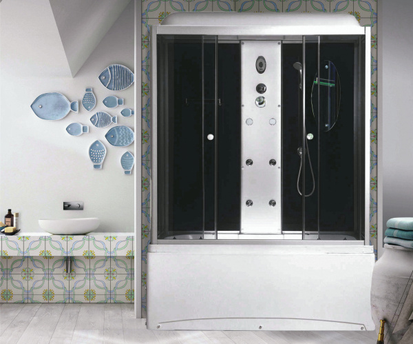 Душевая кабина Niagara Ultra NG-5170-01 170х750х220, высокий поддон 56 см, стекло тонированное