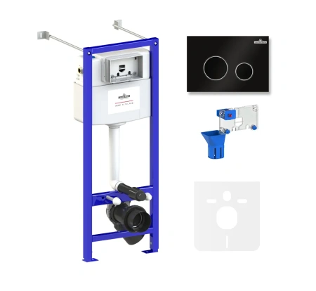 Комплект для подвесного унитаза 5 в 1 Lavinia Boho Relfix 77020049