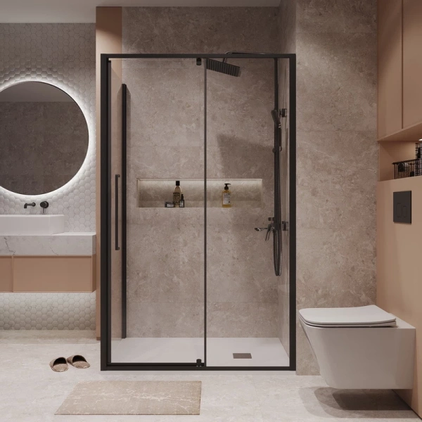 Душевое ограждение Niagara Nova NG-85-12AB-A90B-34 (120*90*195) прямоугольник, двери распашные