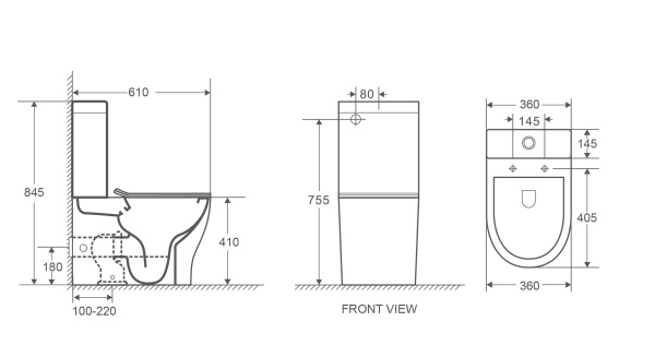 Унитаз компакт WeltWasser WW SK ANGERBACH 001 GL-WT белый глянец