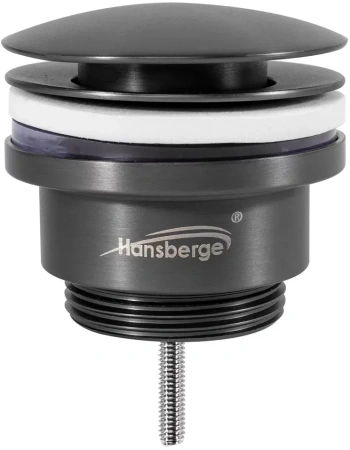 Донный клапан для раковины Hansberge H107 Графит