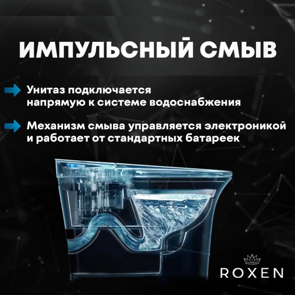 Унитаз подвесной RoxenBath Grown 620270-01 с импульсным смывом