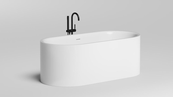Ванна отдельностоящая Salini PERLA 170x80 покраска по RAL полностью, S-Stone, матовый 1049201MF