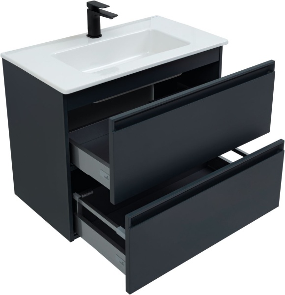 Тумба с раковиной Allen Brau Eclipse 80 1.E1002.AM антрацит матовый