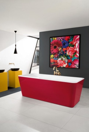 Ванна Villeroy & Boch Squaro Edge 12 1700 x 750 мм, квариловая, UBQ170SQE2DV-01