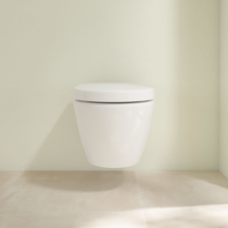 Унитаз Villeroy & Boch Subway 2.0, подвесной компактный, открытый смыв, 5606R0R1
