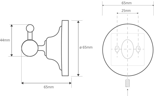 Крючок для полотенец Bemeta Retro 144206018