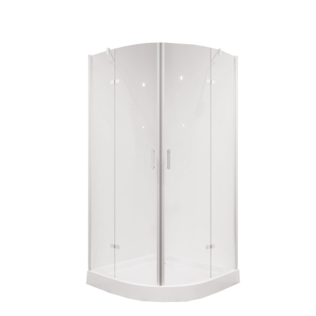 Душевое ограждение Niagara Nova NG-6616-08 100x100x190 полукруг, двери распашные