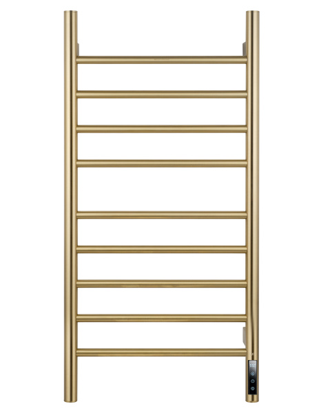 Полотенцесушитель электрический WONZON & WOGHAND, Брашированное золото (WW-AL409-BG)