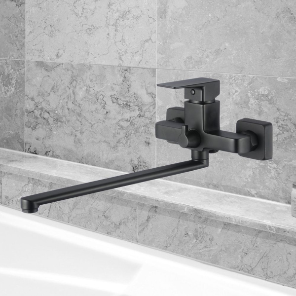 Смеситель для ванны WesnaArt NARCIS NAR06-320BL-25221, черный