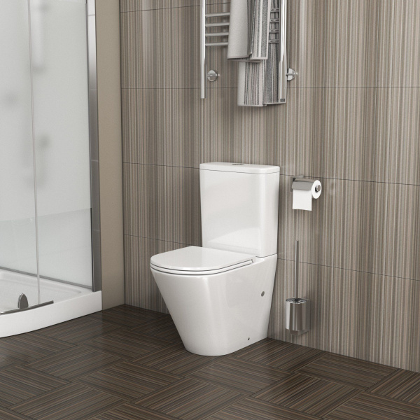 Унитаз Grossman GR-4450S (605х380х825) напольный безободковый с тонкой крышкой