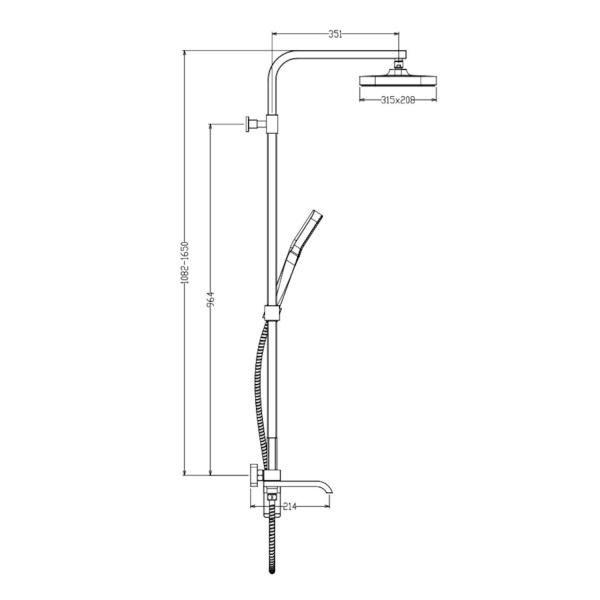 Душевая система Raglo R02.24, хром