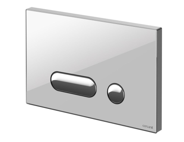 Кнопка Cersanit INTERA для LINK PRO/VECTOR/LINK/HI-TEC стекло белый, P-BU-INT/Whg/Gl