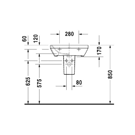Раковина Duravit Durastyle 55 см 2319550000