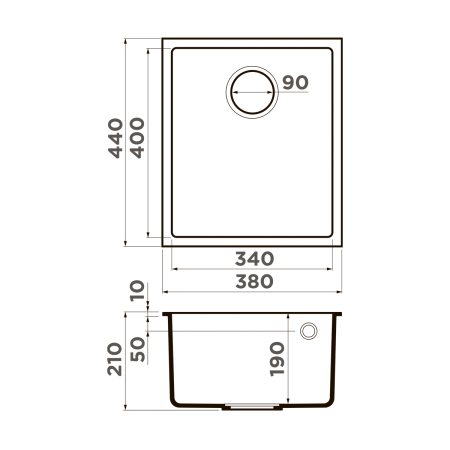 Кухонная мойка Omoikiri Bosen 38-U-WH Tetogranit/белый