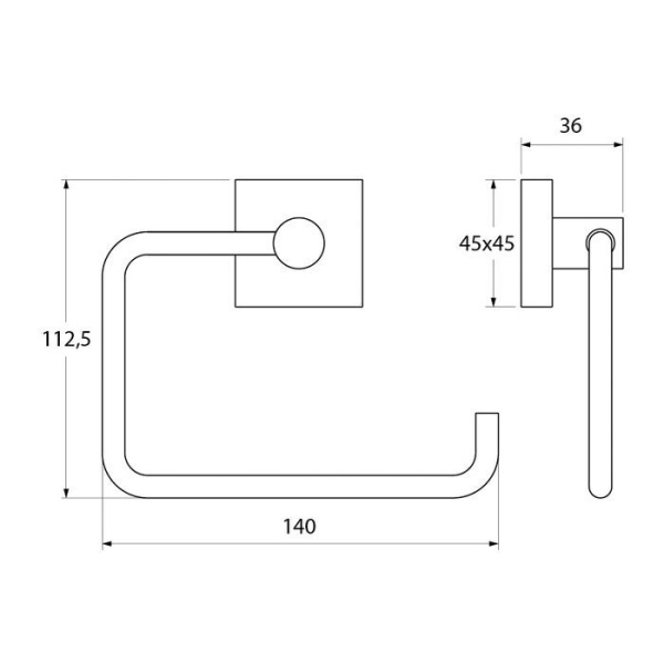 Держатель для туалетной бумаги без крышки IDDIS Edifice латунь EDISB00i43