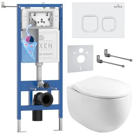 Комплект 6 в 1 RoxenBath StounFix Dual Fresh 964077 (состоит из: 710200, Santi 410280W, 530170-01)