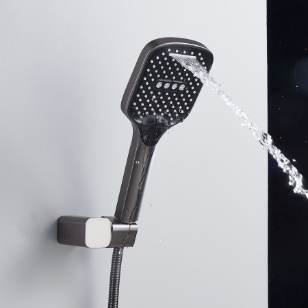Душевая система встраиваемая Shevanik S4035T, оружейная сталь