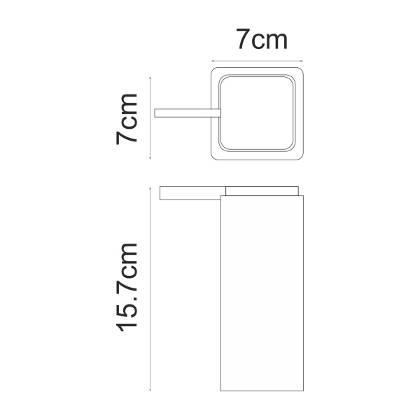 Дозатор для жидкого мыла WasserKRAFT Fulda K-691199