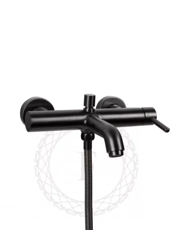 Смеситель для ванны с душем FILARETE Roun FL2120 (Графит)