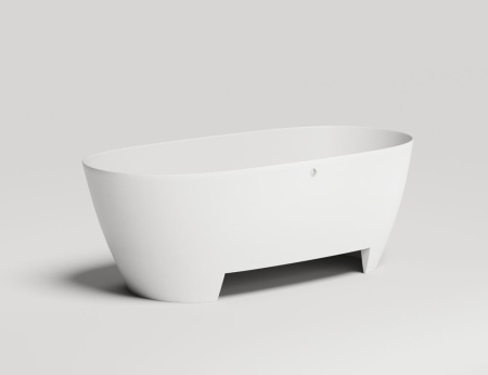Ванна отдельностоящая Salini SOFIA LIGHT с переливом, S-Sense, глянцевый белый 103711G