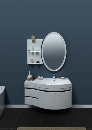 Тумба с раковиной Aquanet Опера 115 R белый (2 дверцы 2 ящика)
