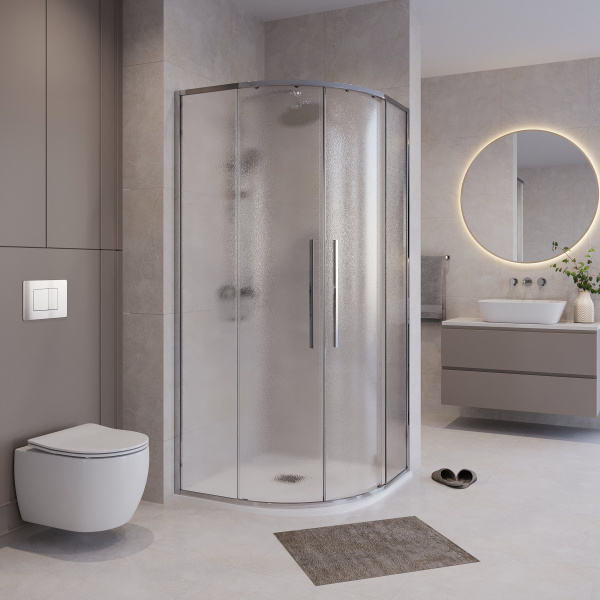 Душевое ограждение  Niagara Nova  NG-3626-34 (90*90*195) полукруг, двери раздвижные