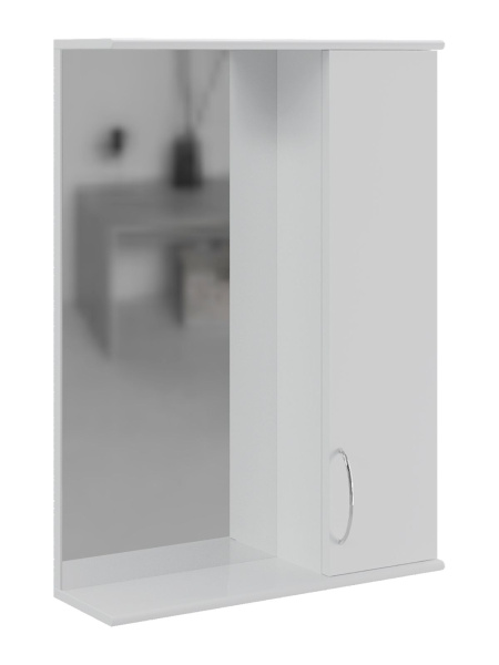 Orange Лайт LA-50ZSW Шкаф зеркальный универсальный, белый