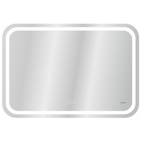 Зеркало Cersanit LED 051 design pro 80x55 с подсветкой bluetooth с антизапотеванием прямоугольное Ecom, KN-LU-LED051*80-p-Os