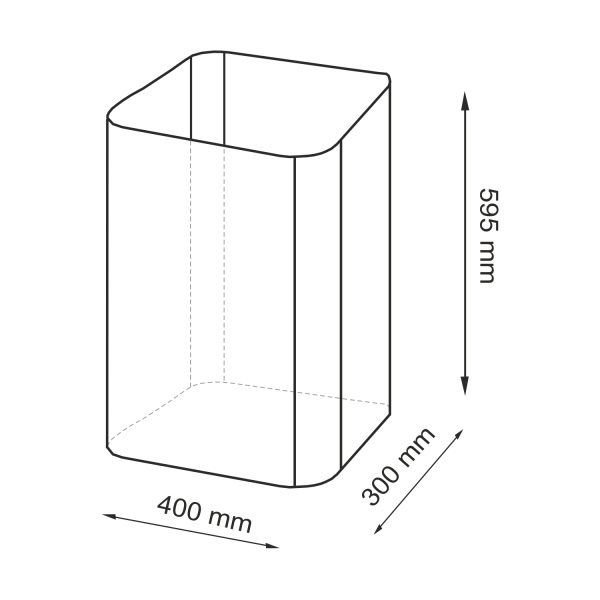 Корзина для белья WasserKRAFT Nuthe WB-910-L