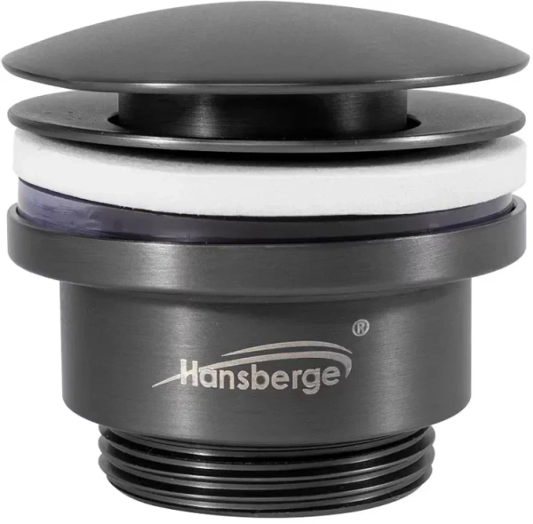 Донный клапан для раковины Hansberge H107 Графит