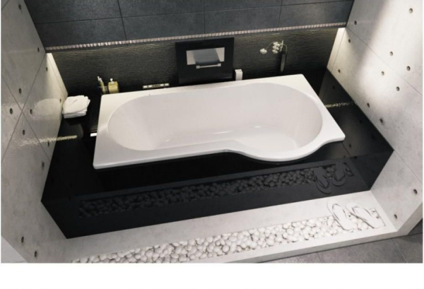 Акриловая ванна с усиленным каркасом и сифоном Riho Dorado 170x90 L BA8100500000000