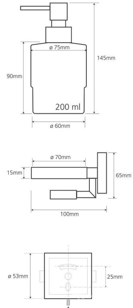 Дозатор для жидкого мыла с мыльницей Bemeta Beta 132109182