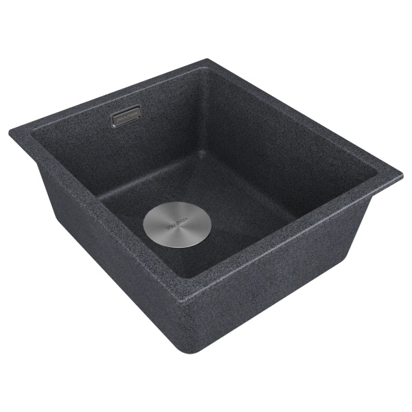 Мойка LUMI 41UNI, IT-GRANIT, LU41-DG, графит, 410х460, Paulmark
