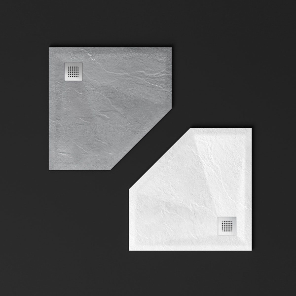 Поддон для душа из искусственного камня Vincea VST-4SP1010W, 1000*1000*25, белый матовый