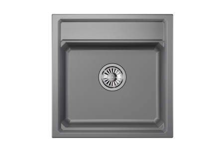 Мойка для кухни Granula Kitchen Space 5002 алюминиум, 50х51 см, квадратная