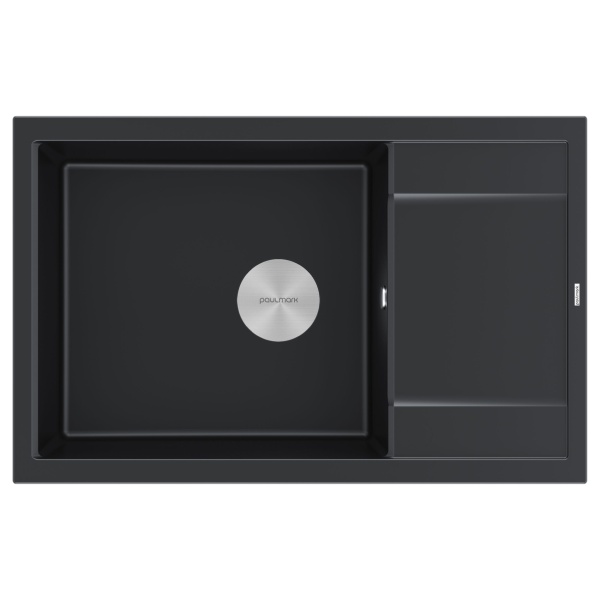 Мойка FLUGEN 60, IT-GRANIT, PM317850-BLM, черный, 780х500 мм, Paulmark