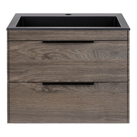 Тумба под раковину Vincea Chiara 2D 600 подвесная, 2 выкатных ящика soft-close, R.Oak