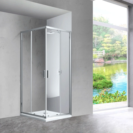 Душевой уголок Vincea Scala VSS-2SC8010CL, 1000*800, хром, стекло прозрачное