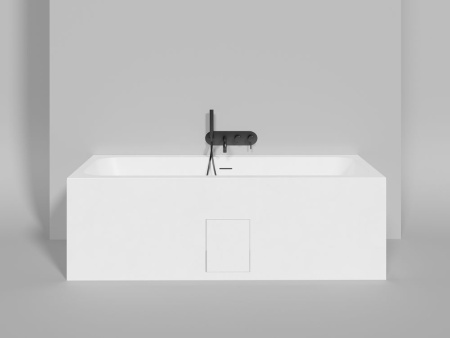 Ванна встраиваемая Salini ORLANDA AXIS KIT 180x80, S-Sense, матовый белый 103312M