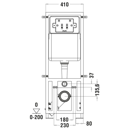 Унитаз с инсталляцией WeltWasser MARBERG 410 + BAARBACH 004 GL-WT + MAR 410 SE