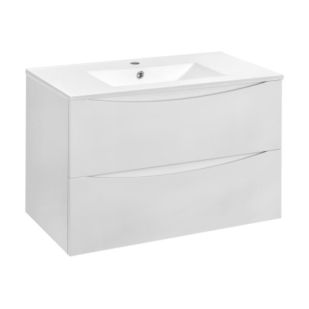 Тумба под раковину Vincea Mia 900 подвесная, 2 выкатных ящика soft close, G.White