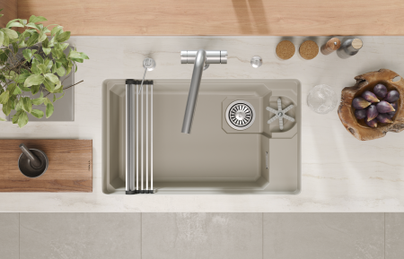 Мойка для кухни Granula Kitchen Space Rinzer 7309RU креман, 73х45 см, прямоугольная