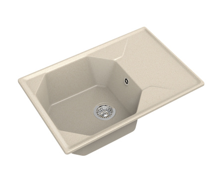 Кухонная мойка GranFest UNIQUE U-740L бежевый