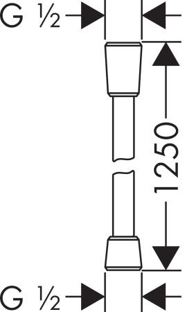 Hansgrohe Isiflex Душевой шланг 125 см хром 28272000