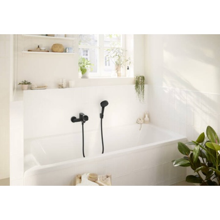 Hansgrohe Rebris S Смеситель для ванны черный матовый 72440670