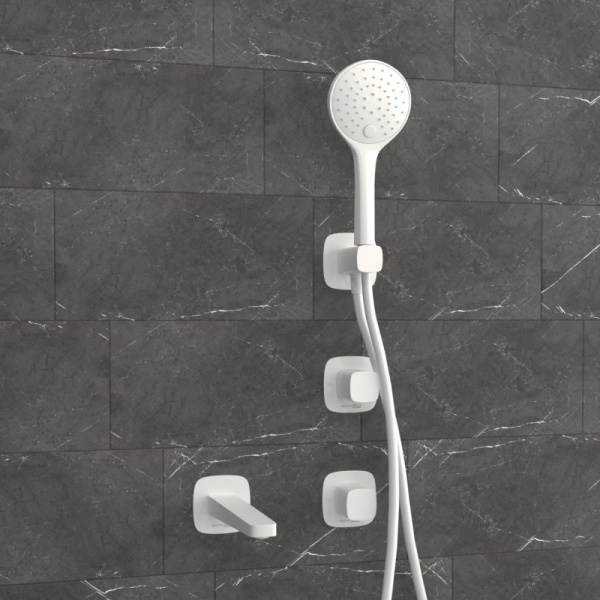 Встраиваемый комплект для ванны WasserKRAFT с лейкой и изливом A9551.266.316.328.156.155