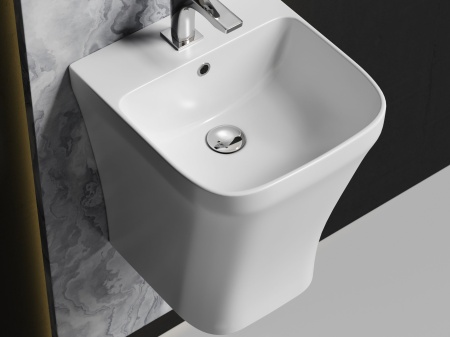 Раковина моноблок подвесная Ceramicanova DION, белый, CN6067