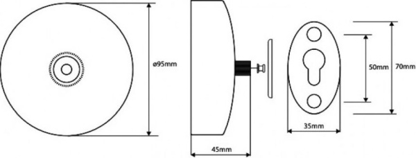 Крепление для бельевой веревки Bemeta Hotel 123126022